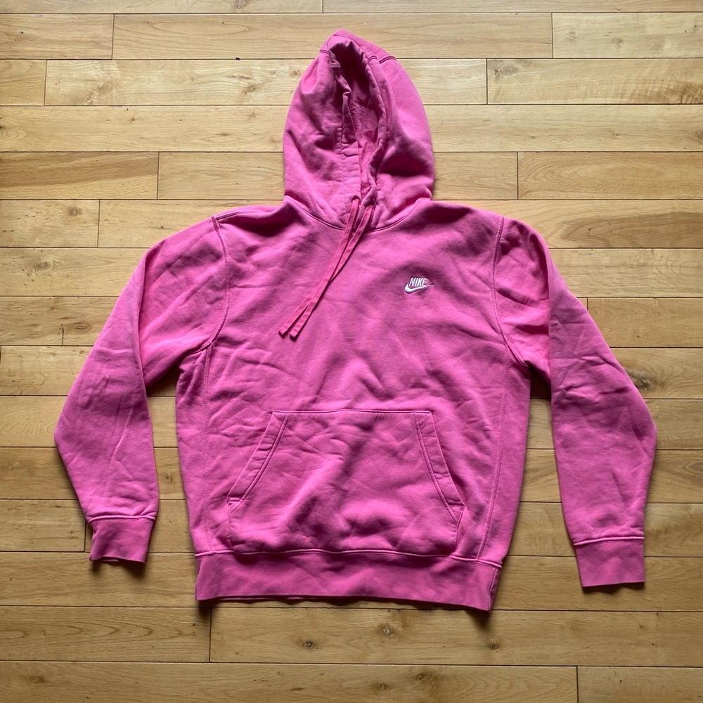 Nike men's pink fleece hoodie